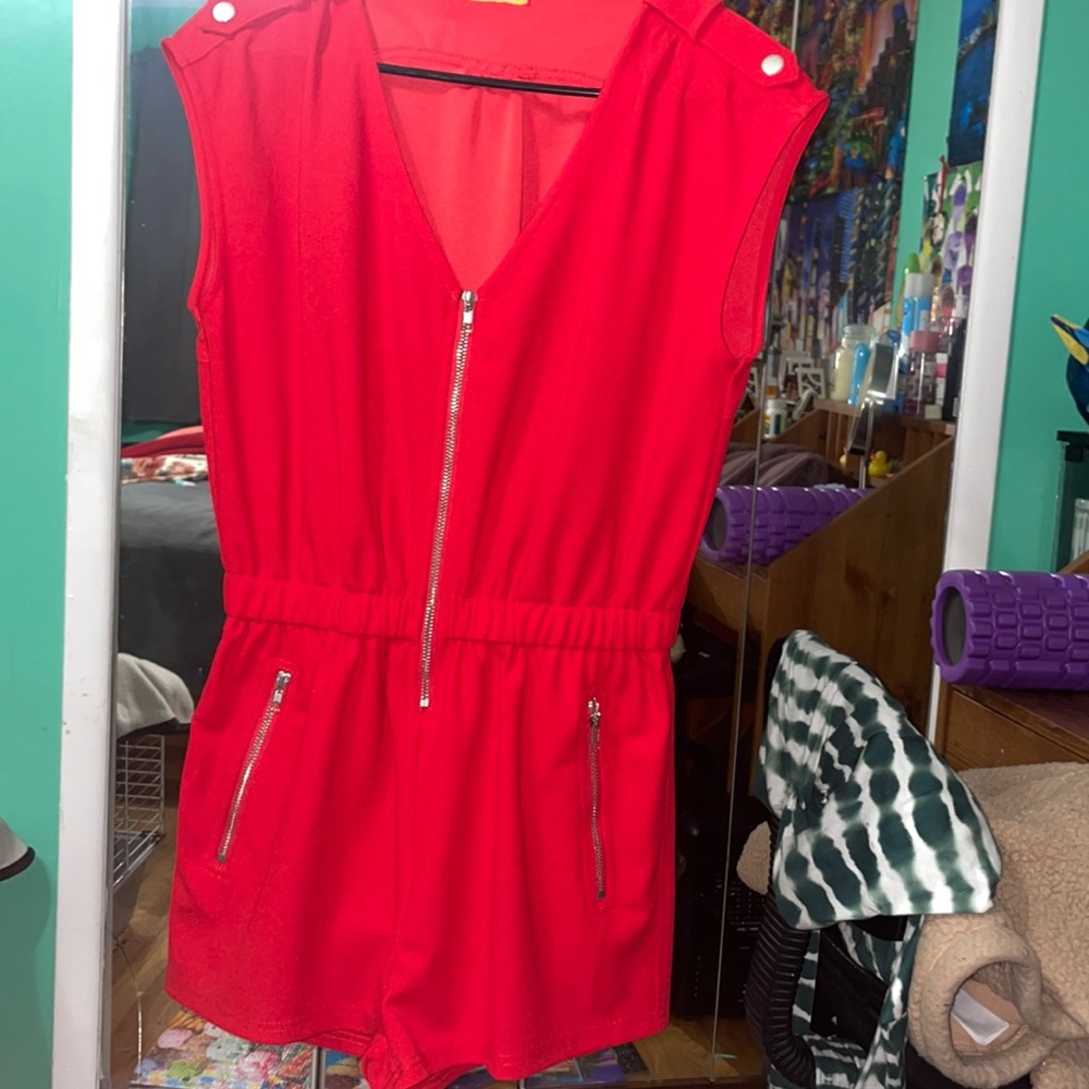 Red romper